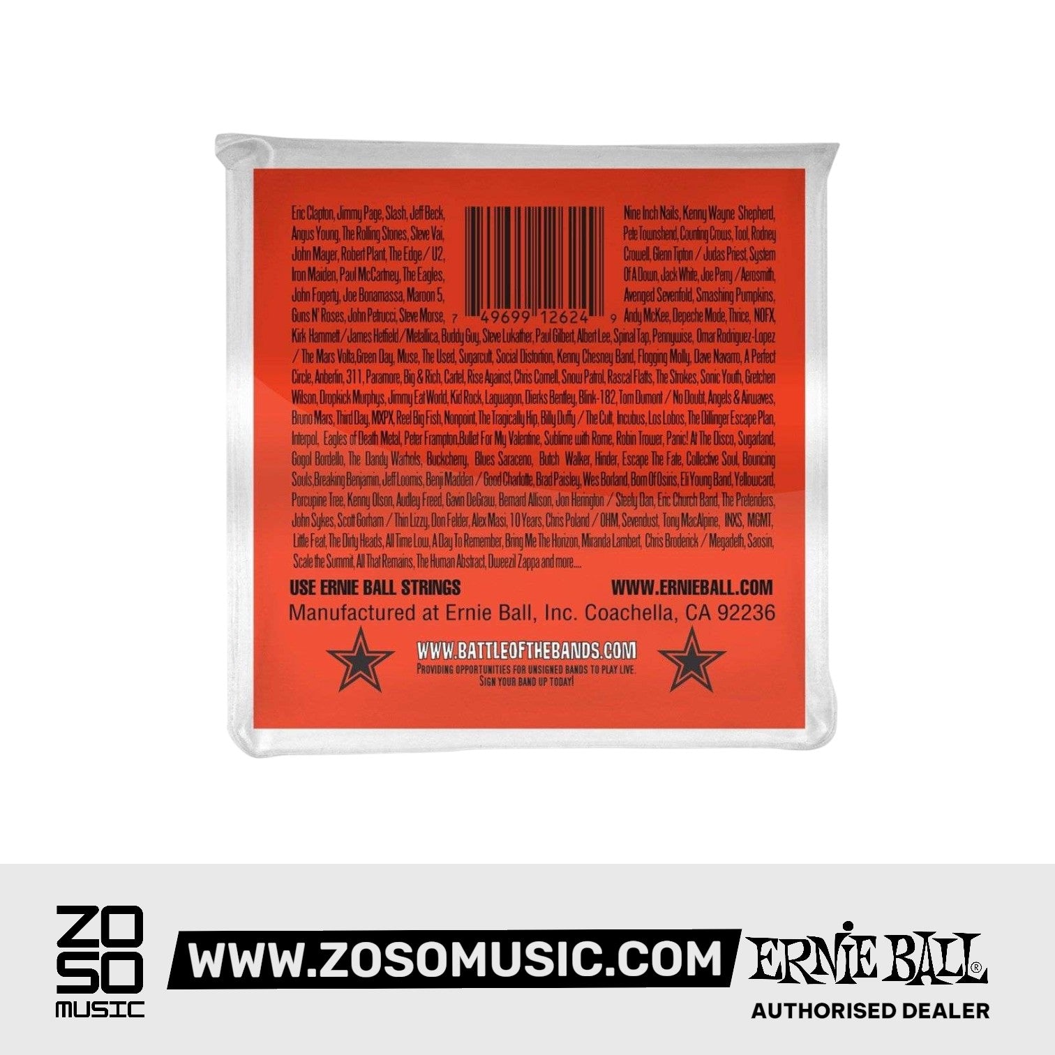 Ernie Ball Skinny Top Heavy Bottom Slinky 8-String Electric Guitar Strings, 9-80