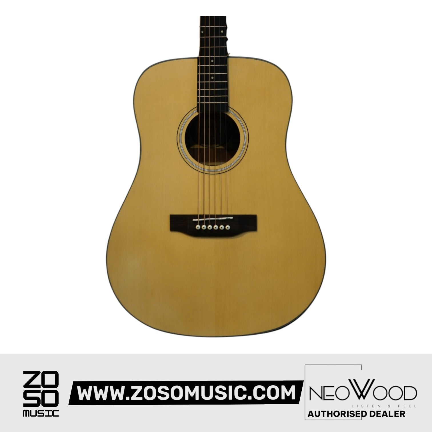 Neowood ED42 NAT 41Inch Acoustic Guitar Matte Finish Natural | Zoso Music Sdn Bhd