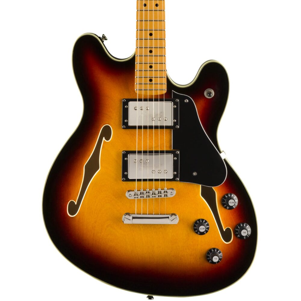 Squier Classic Vibe Starcaster Electric Guitar, Maple FB, 3-Tone Sunburst