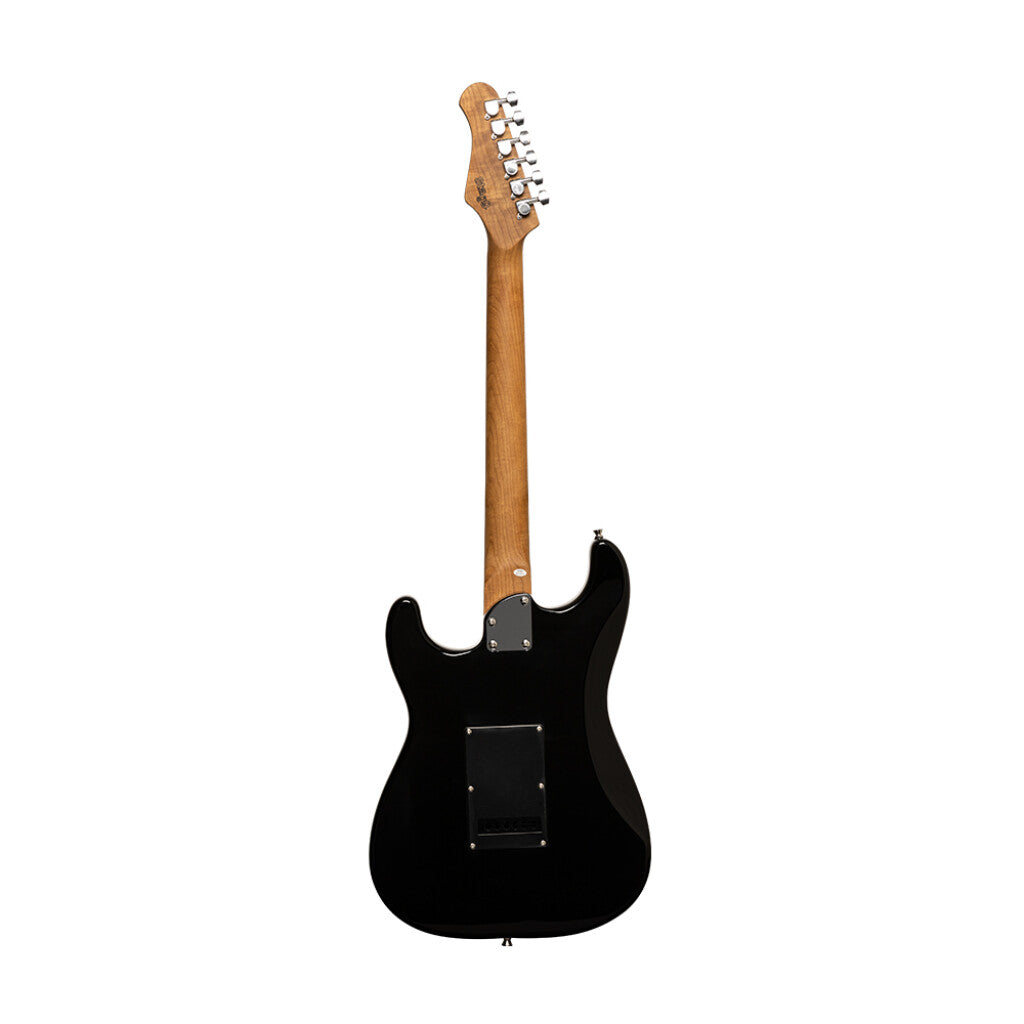 Stagg SES-60 BLK Solid Alder Body Electric Guitar - Black - Zoso Music