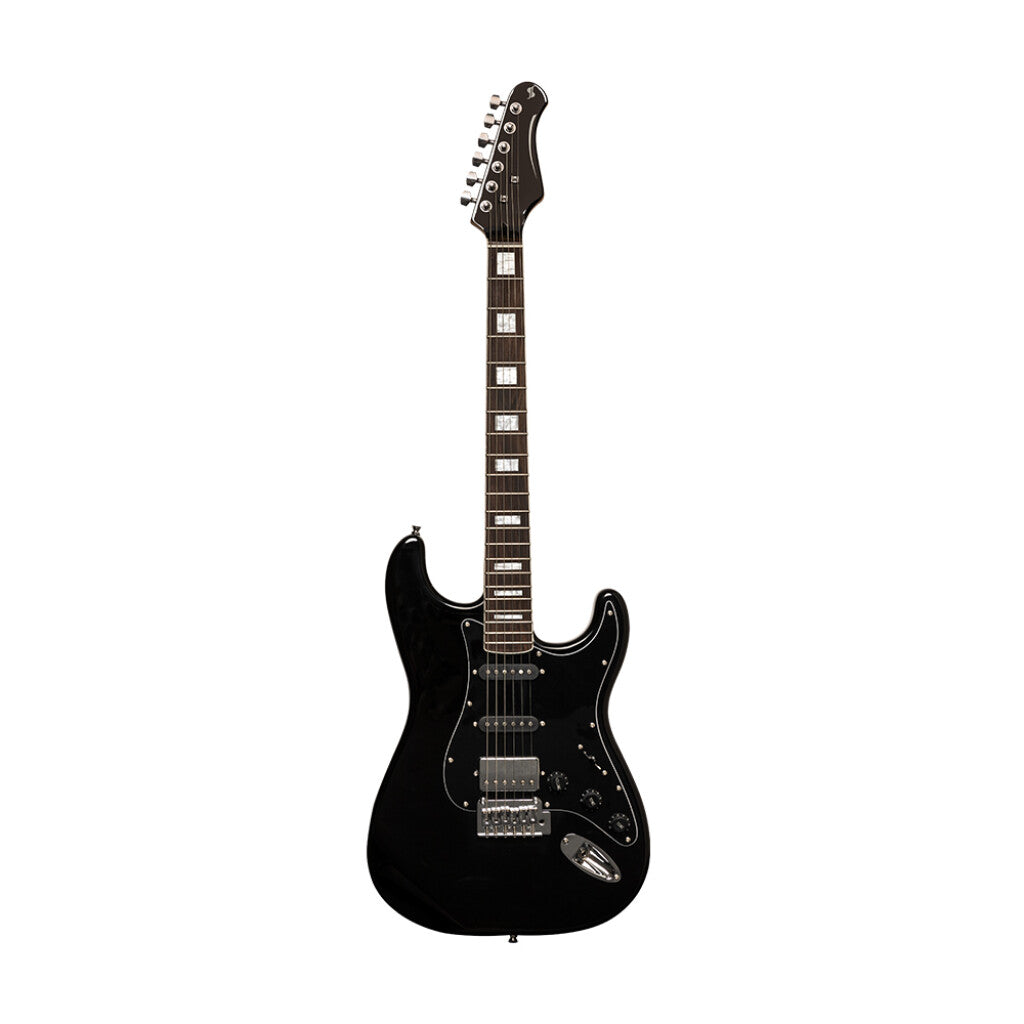 Stagg SES-60 BLK Solid Alder Body Electric Guitar - Black