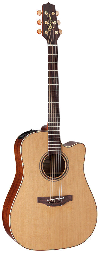 Takamine CP3DC OV Custom Pro Series Dreadnought Cutaway, CTP-3 Preamp Acoustic-Electric Guitar with Hard Case (Made In Japan)