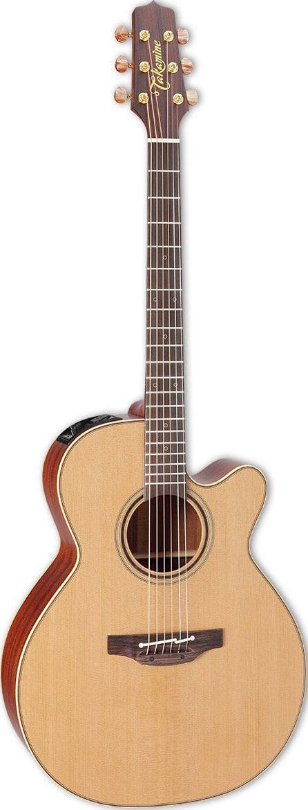 TAKAMINE CP3NC OV CUSTOM PRO SERIES NEX BODY CUTAWAY ACOUSTIC-ELECTRIC GUITAR, CTP-3 PREAMP & HARD CASE (MADE IN JAPAN)