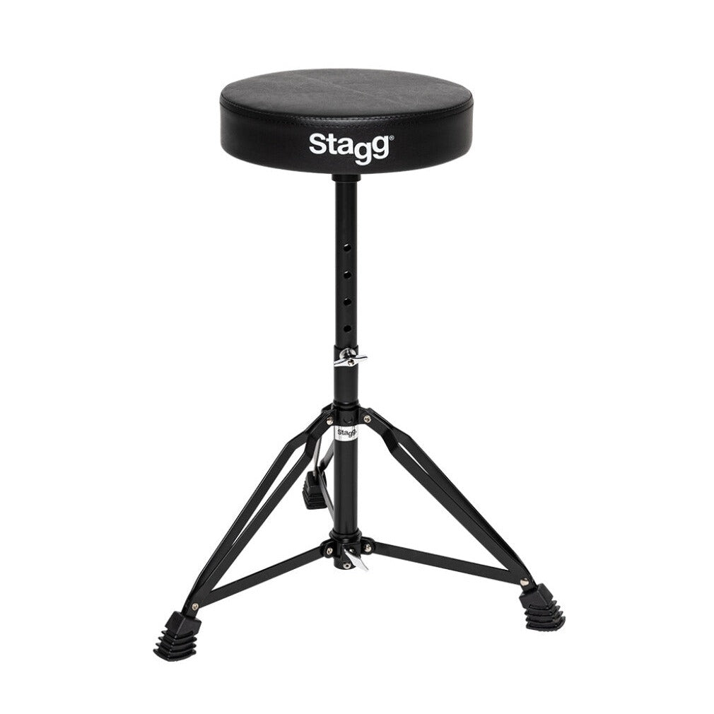 Stagg Double Braced Drum Throne - Black - Zoso Music