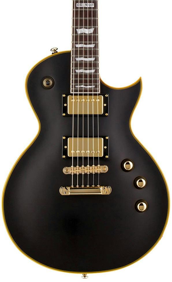 ESP LTD EC-1000 Electric Guitar with EMG Pickups - Vintage Black