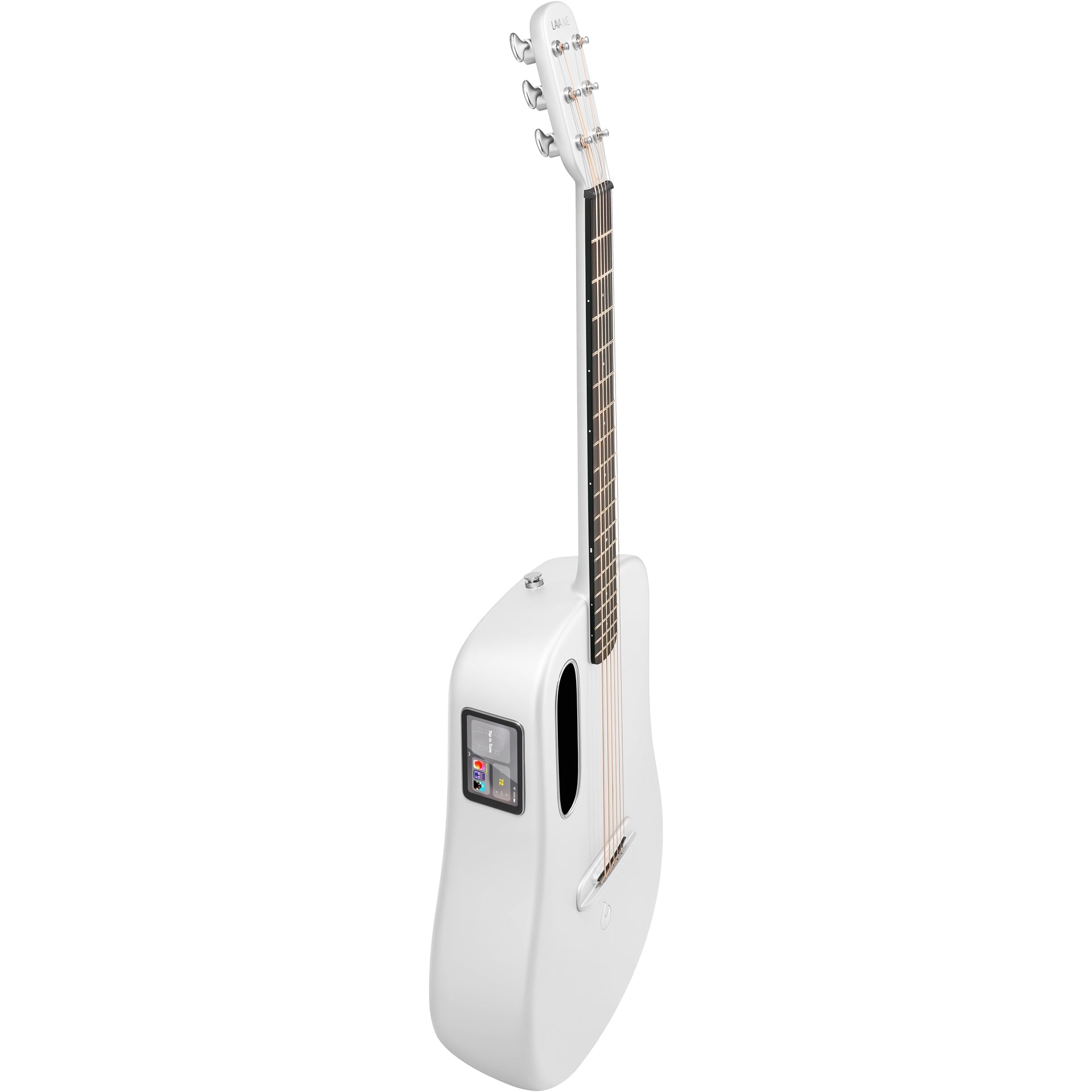 Lava ME 4 38″ Carbon Fiber Acoustic-Electric Guitar with Space Bag - White