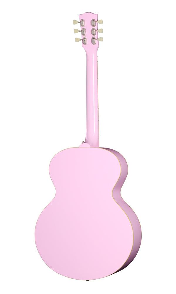 (Epiphone Inspired by Gibson Custom) Epiphone ECJ180LSPNKNH1 J-180 LS Acoustic-Electric Guitar - Pink