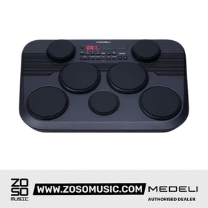 Medeli DD221 7 Pads Portable Tabletop Electric Drum with USB and Built In Speaker |  MEDELI |  DRUM-ELECTRONIC |  Zoso Music