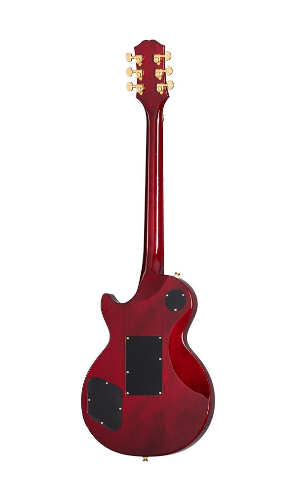 Epiphone EILPACQALRUBGH1 Alex Lifeson Les Paul Custom Axcess Electric Guitar, Case Included - Ruby
