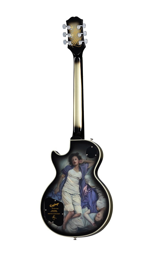 Epiphone EILPCAJV5ASBNH3 Adam Jones Les Paul Custom Art Collection Electric Guitar, Case Included - Korin Faught's, 