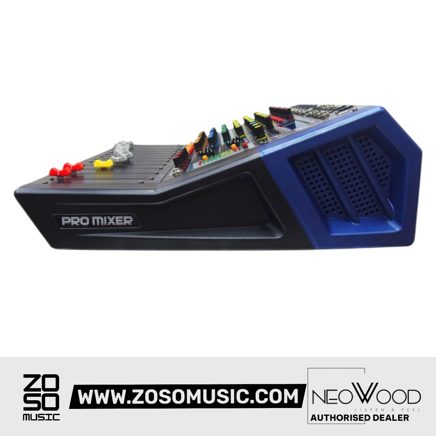 Neowood TF8D Powered Mixer 8channel 250wx2 @ 4ohm |  NEOWOOD |  MIXER-POWERED |  Zoso Music