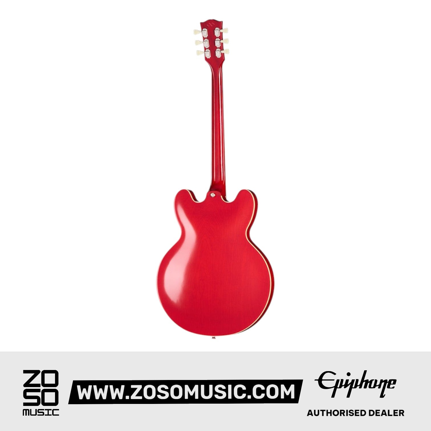 Epiphone 1962 Gibson ES-335 Reissue '60s Cherry Semi-hollow Electric Guitar - Sixties Cherry |  EPIPHONE |  ELECTRIC GUITAR |  Zoso Music