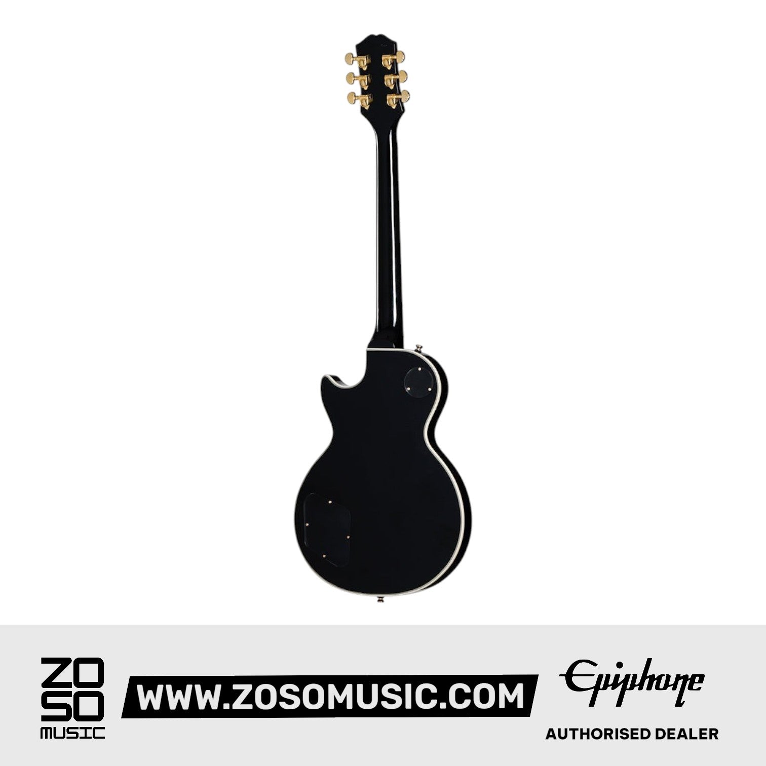 Epiphone EIGLPCEBGH1 Les Paul Custom with Premium Gigbag - Ebony |  EPIPHONE |  ELECTRIC GUITAR |  Zoso Music