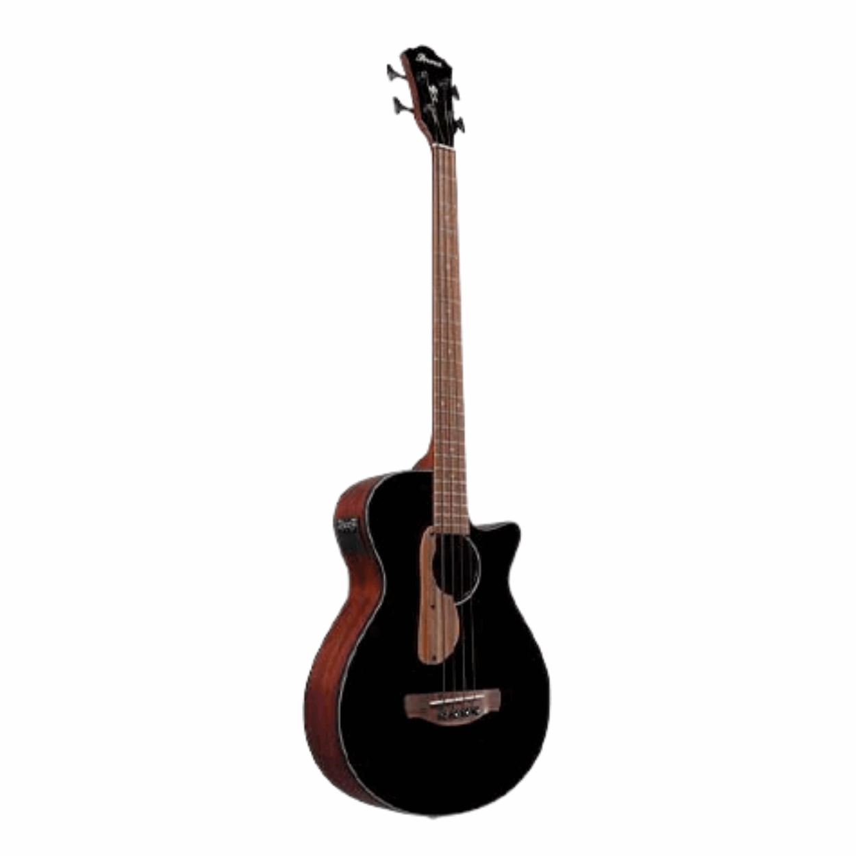Ibanez AEGB24E-BKH AEG Series Acoustic Electric Bass, Black High Gloss