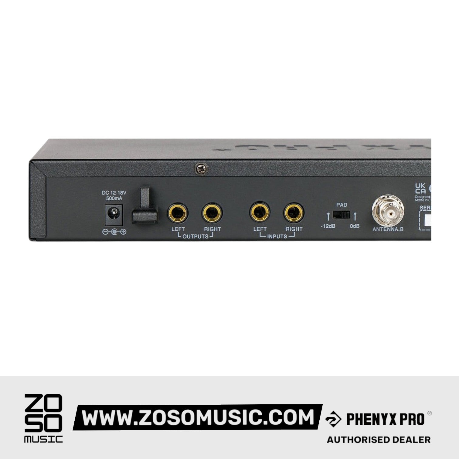 Phenyx Pro PTM-22 UHF Mono Wireless in Ear Monitor System, 2 Bodypack Receiver and 1 Transmitter [2B] |  PHENYX PRO |  WIRELESS-ANTENNA |  Zoso Music