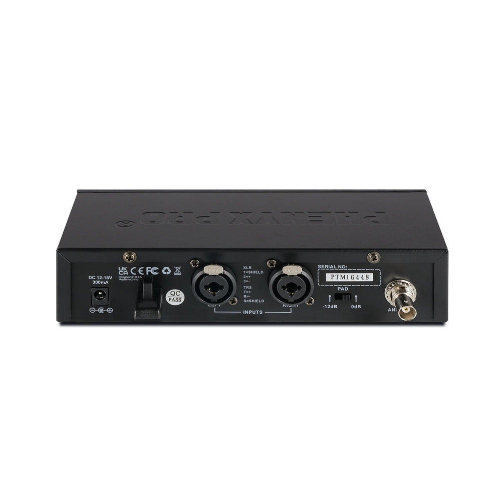 Phenyx Pro Best Budget Wireless PTM-10 Stereo Wireless in Ear Monitor System Bodypack Receiver