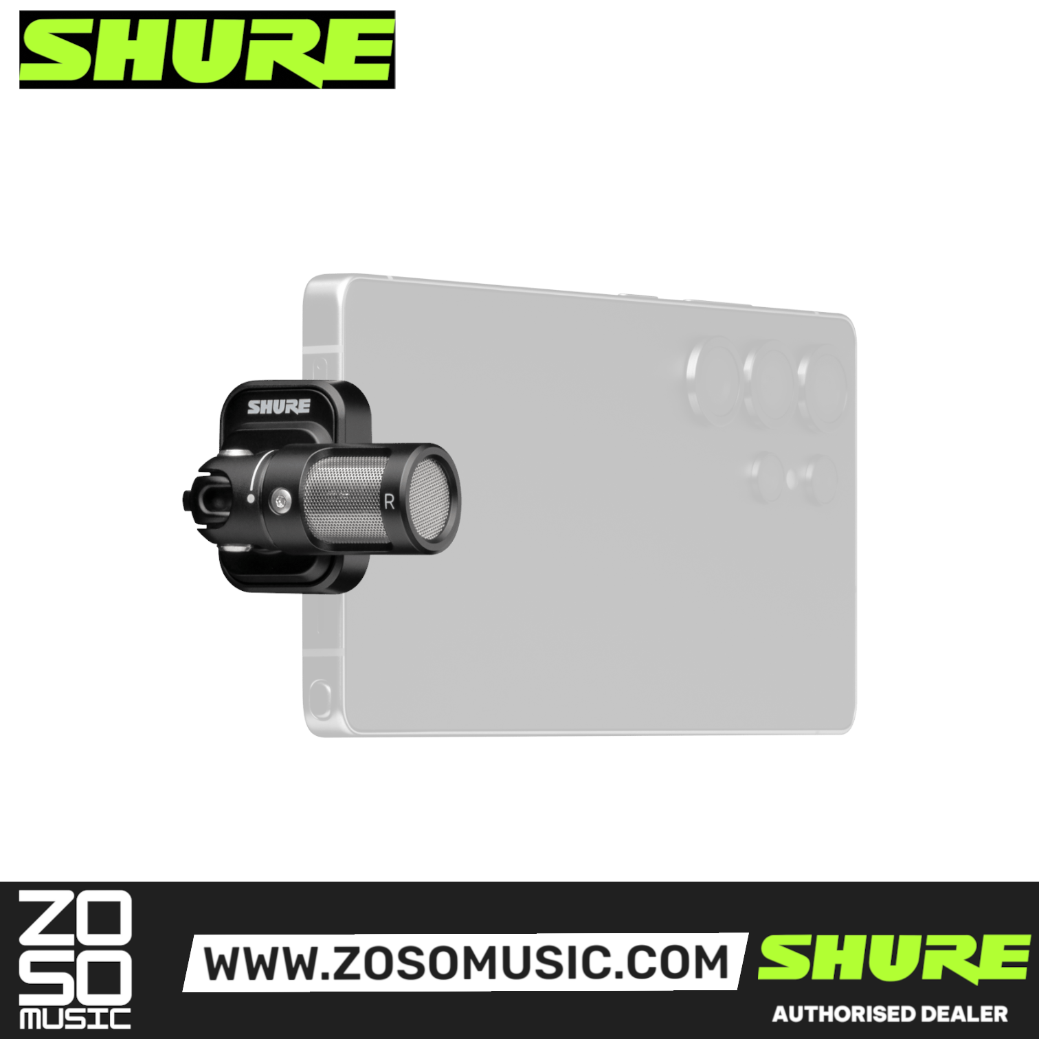 Shure MV88 USB-C Stereo Microphone |  SHURE |  MICROPHONE |  Zoso Music