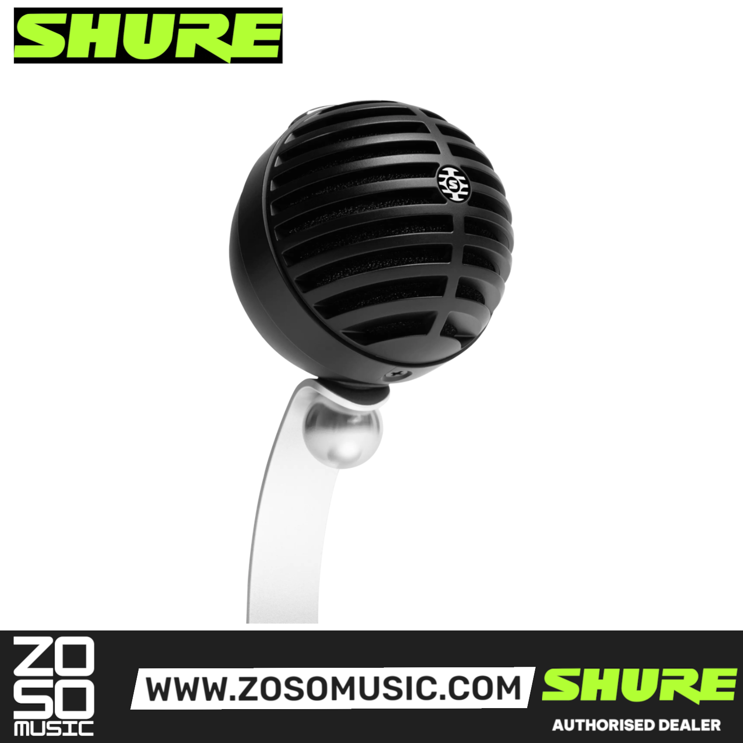 [Latest Model] Shure MV5C Digital Condenser Home Office Microphone (MV-5C / MV5C-USB-A) |  SHURE |  USB MICROPHONE |  Zoso Music