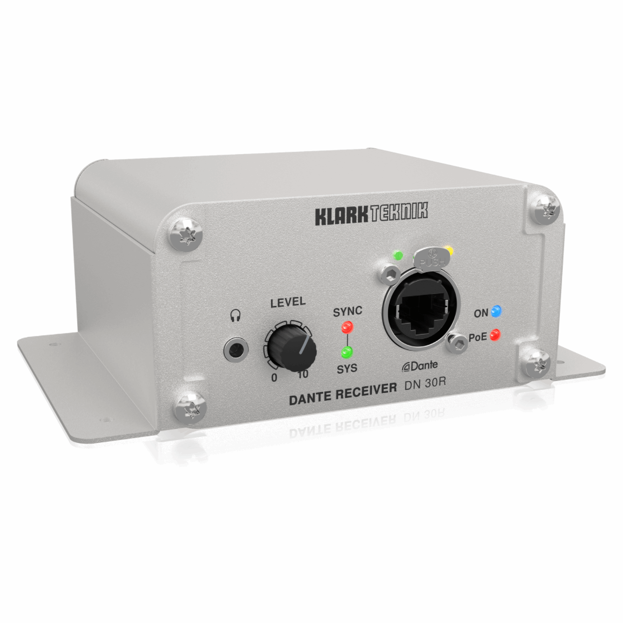 KLARK TEKNIK DN 30R 2-CHANNEL DANTE AUDIO RECEIVER