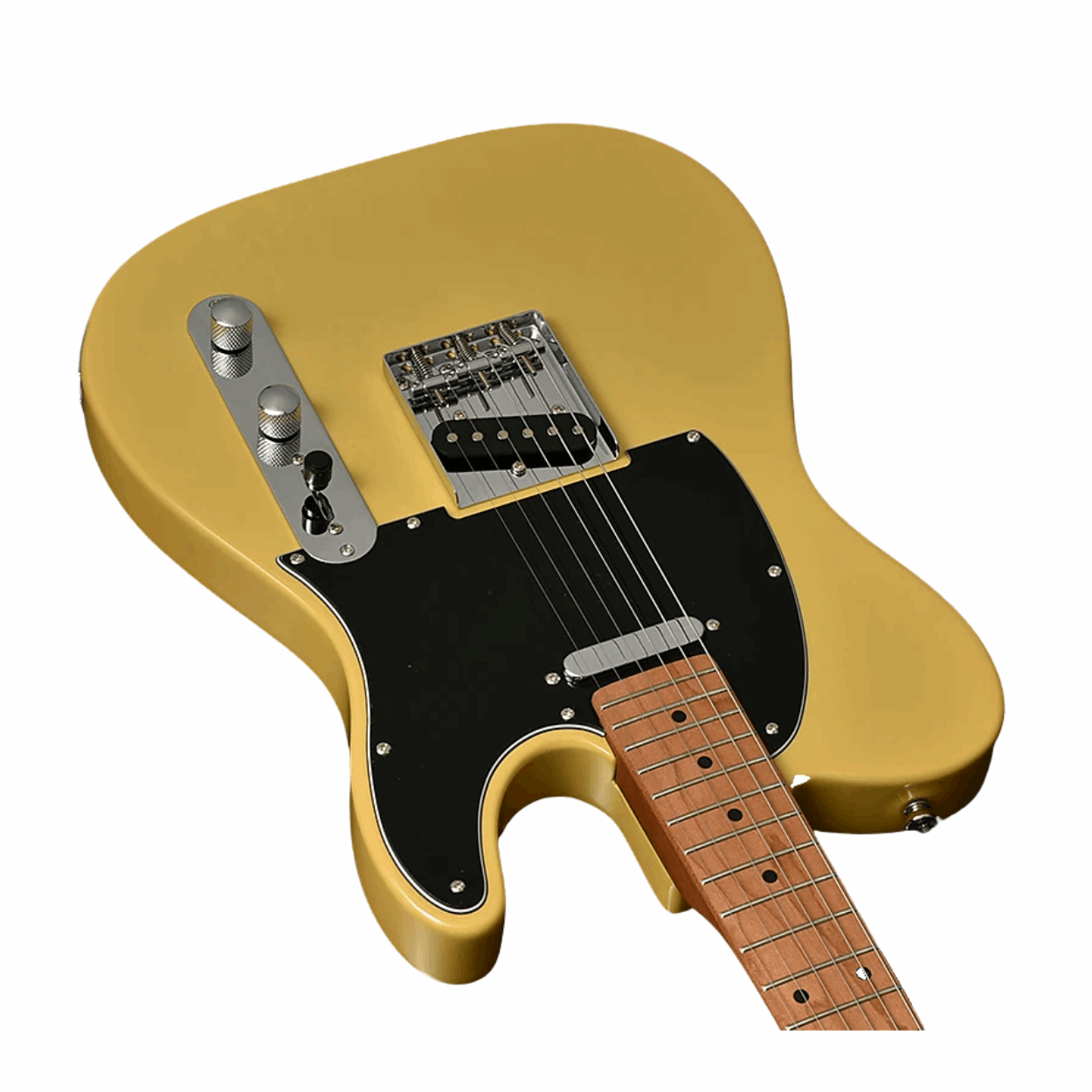 Bacchus Bte-1-rsm/m-bbd Universe Series Roasted Maple Electric Guitar, Butterscotch Blonde With Bag