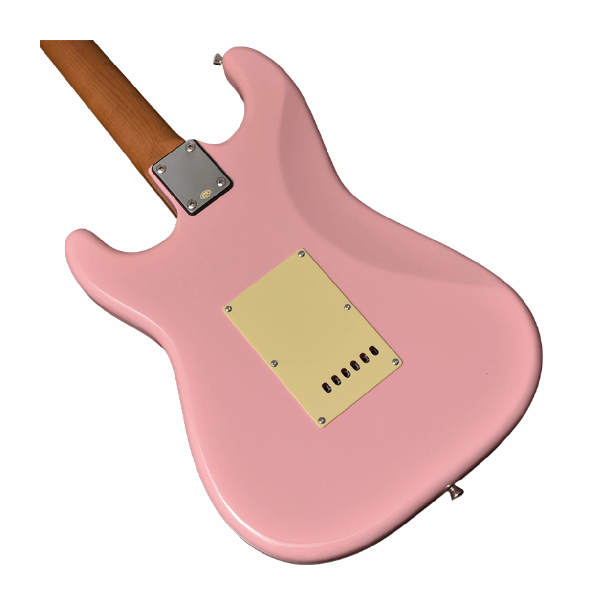 Bacchus Bst-2-rsm/r-slpk Universe Series Roasted Maple Electric Guitar, Shell Pink With Bag