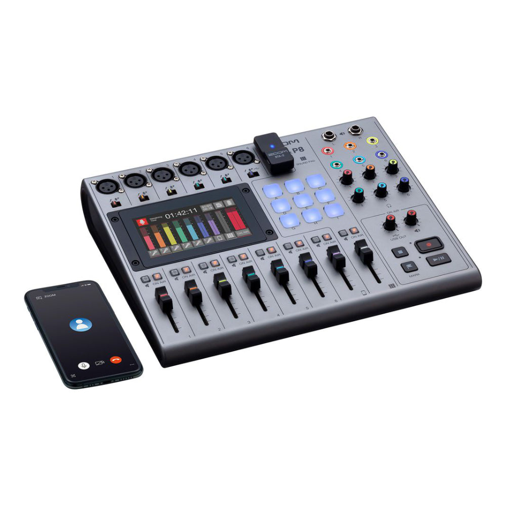 Zoom PodTrak P8 Podcast Recorder |  ZOOM |  PODCASTING |  Zoso Music