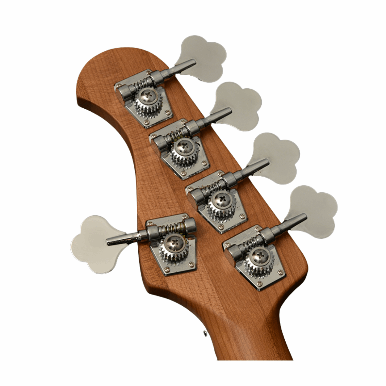 Bacchus Wjb5-630-rsm/m-owh Universe Series Roasted Maple 5-string Electric Bass, Olympic White With Bag