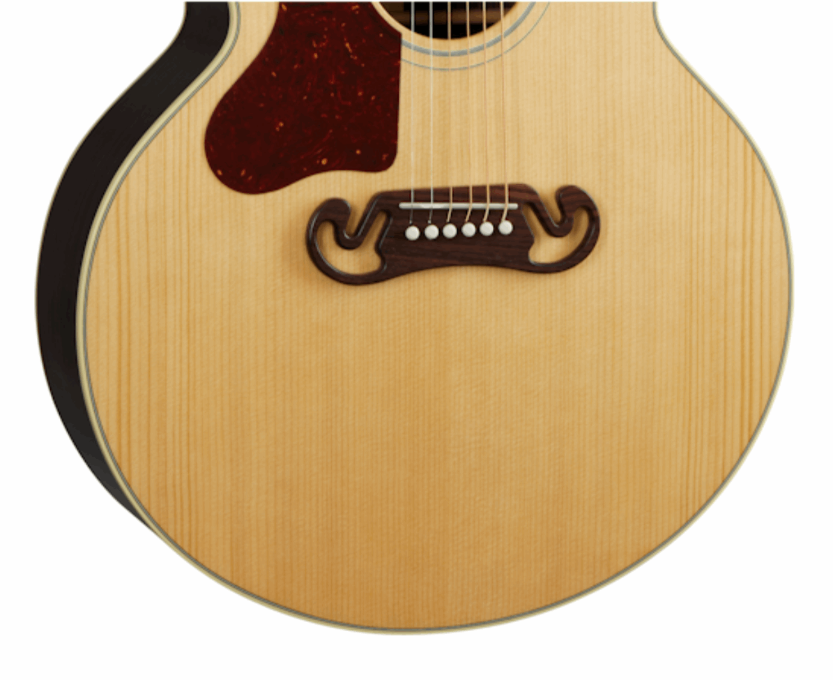 Gibson SJ-200 Monarch Rosewood (Left-handed) Acoustic Guitar,  Antique Natural