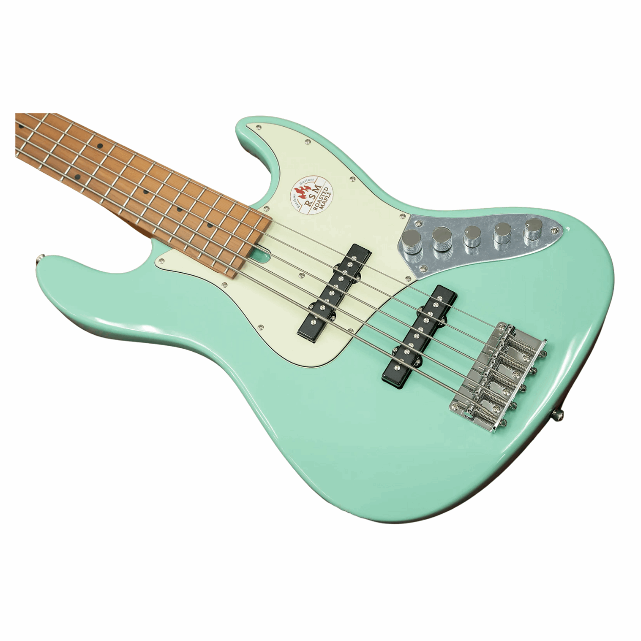 Bacchus Wjb5-630-rsm/m-act Sfg 5 String Base Universe Series Bacchus, Seafoam Green With Bag