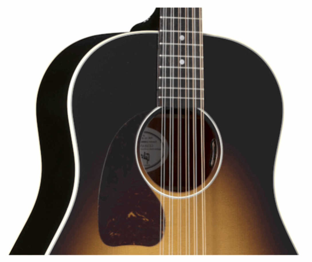 Gibson J-45 Standard 12-String (Left-handed)  Acoustic Guitar, Vintage Sunburst (MCRS4512VSL)