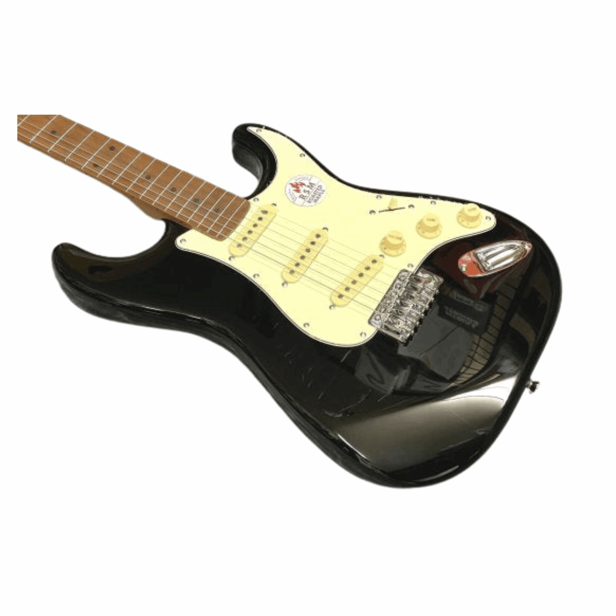 Bacchus Bst-1-rsm/m-blk Universe Series Roasted Maple Electric Guitar, Black With Bag