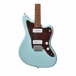 Bacchus Bjm-1rsm/m-ptl-sob Universe Series Roasted Maple Electric Guitar, Pastel Sonic Blue With Bag