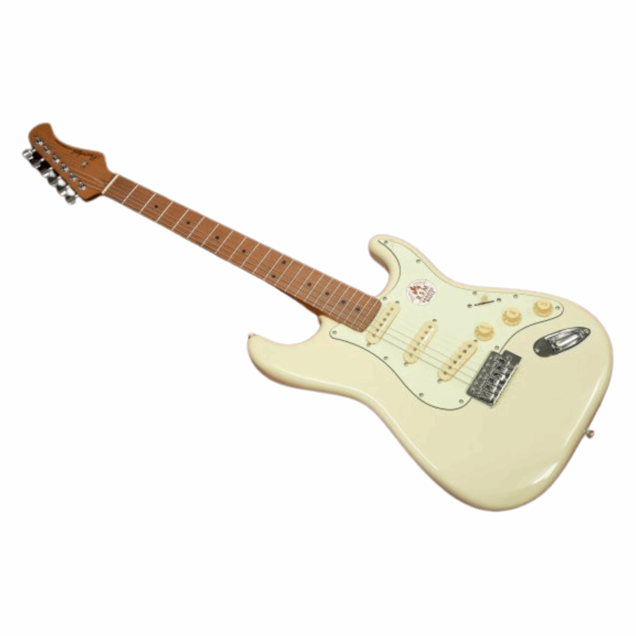 Bacchus Bst-1-rsm/m-owh Universe Series Roasted Maple Electric Guitar, Olympic White With Bag
