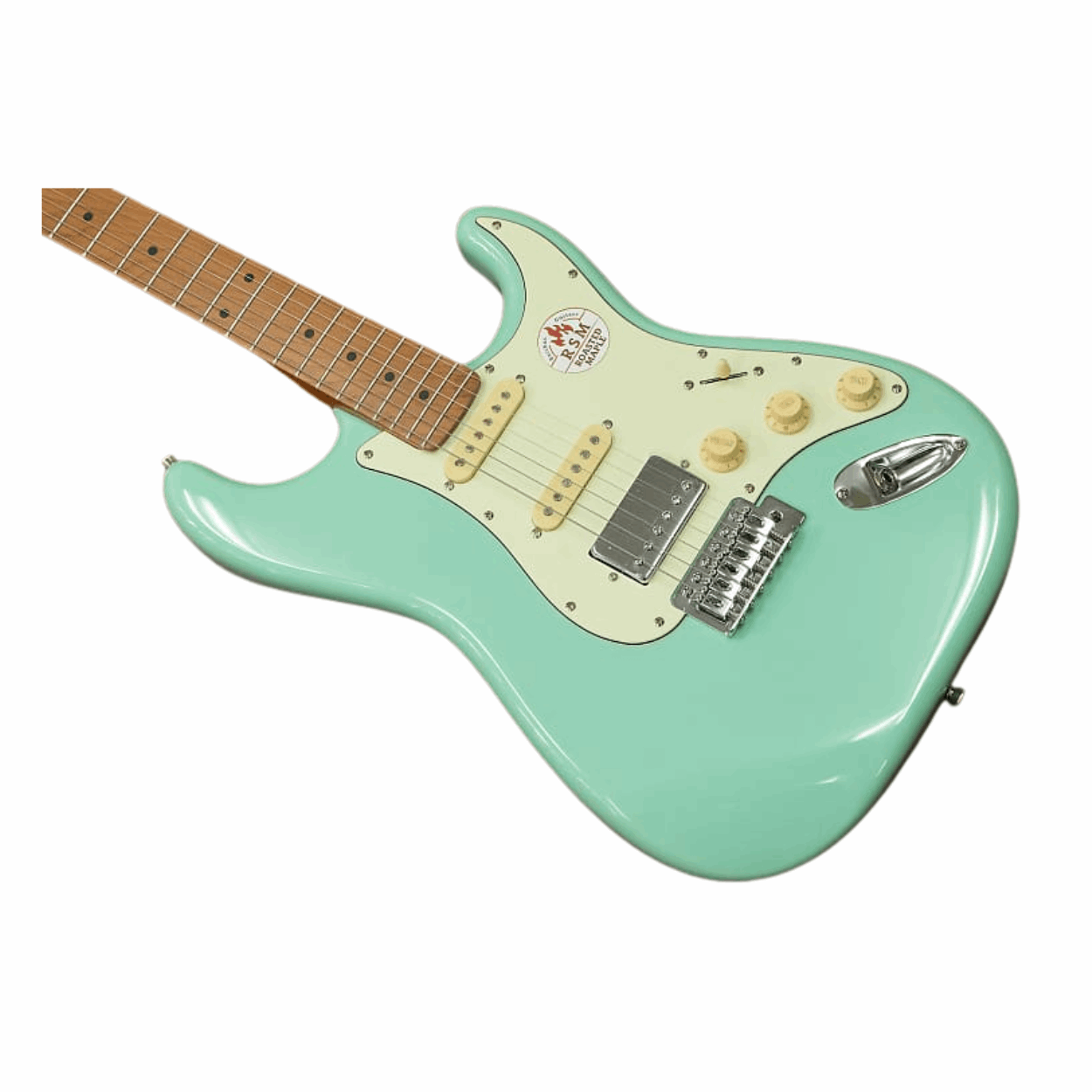 Bacchus Bst-2-rsm/m-sfg Universe Series Roasted Maple Electric Guitar, Seafoam Green With Bag