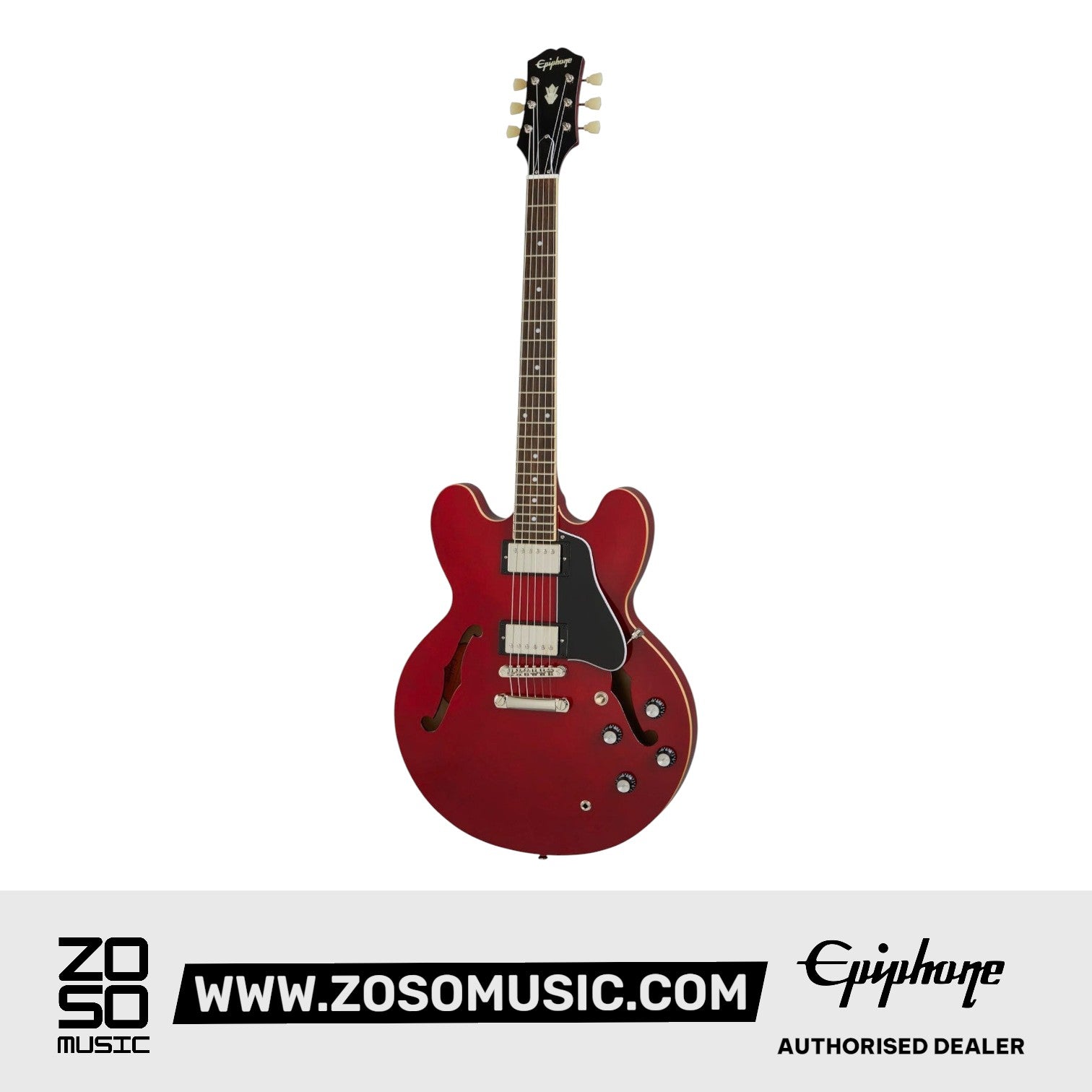 Epiphone EIES335CHNH1 ES-335 Semi Hollowbody Electric Guitar - Cherry |  EPIPHONE |  ELECTRIC GUITAR |  Zoso Music