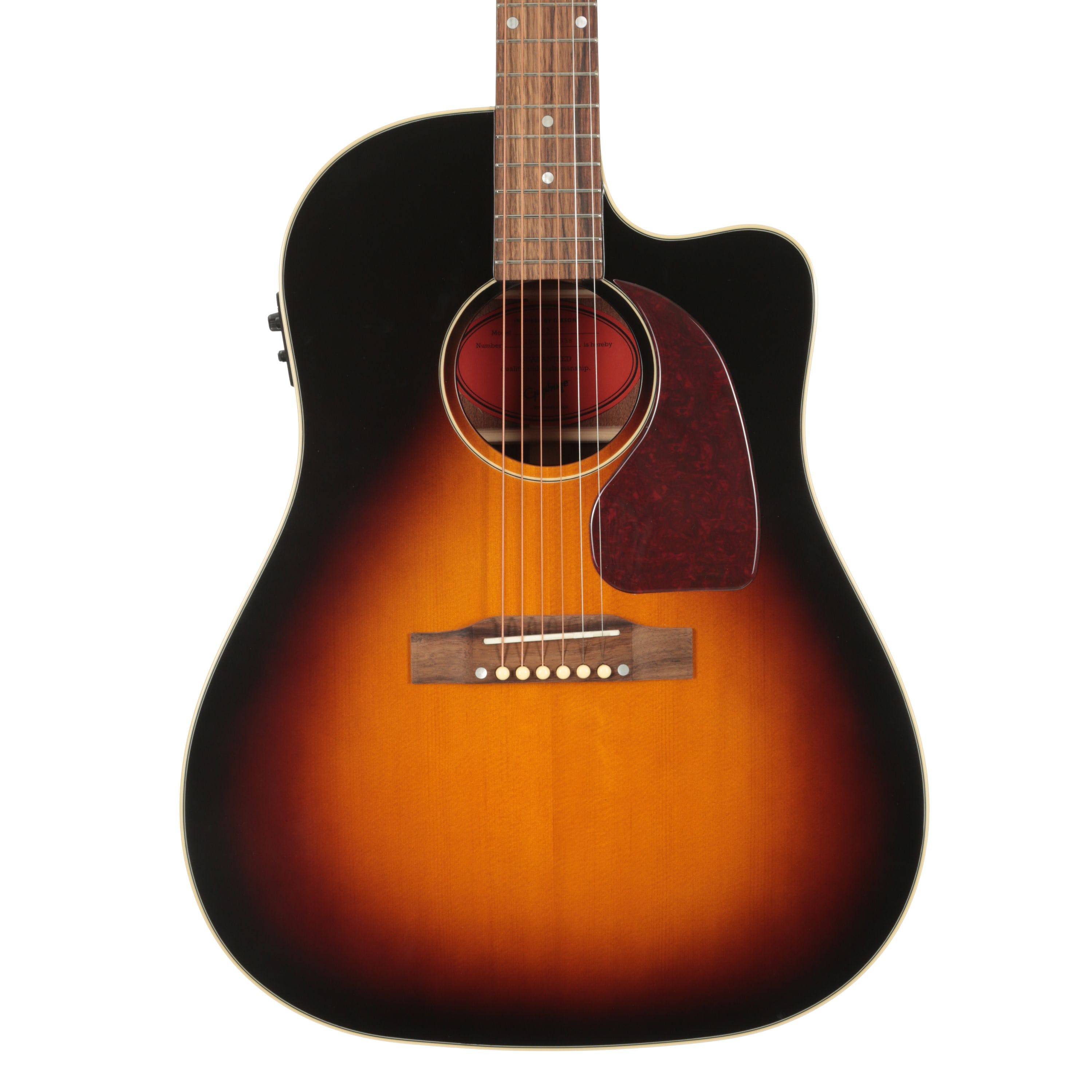 Epiphone IGMTJ45CAVSNH1 J-45 EC (All Solid Wood; Fishman Presys-II-II) Aged Vintage Sunburst Gloss