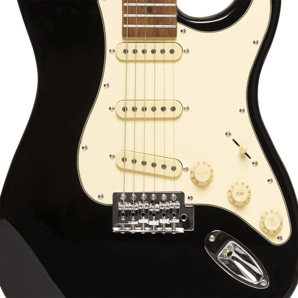 Stagg SES-55 Series 55 Electric Guitar - Black - Zoso Music