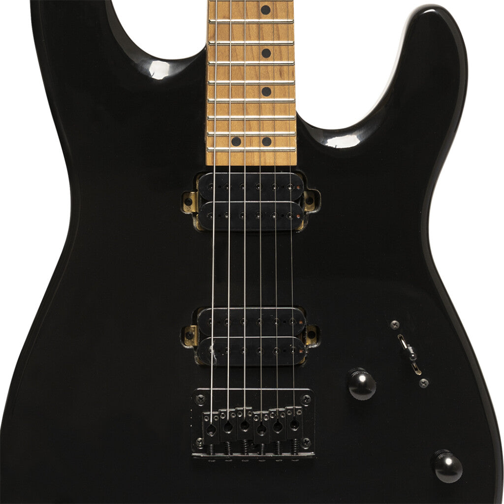Stagg SEM-TWO H BK Metal Series Electric Guitar - Black - Zoso Music