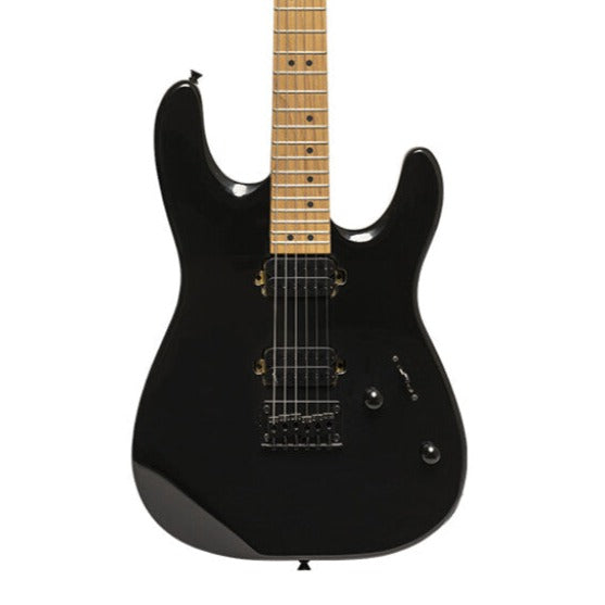 Stagg SEM-TWO H BK Metal Series Electric Guitar, Black - Free Guitar Stand