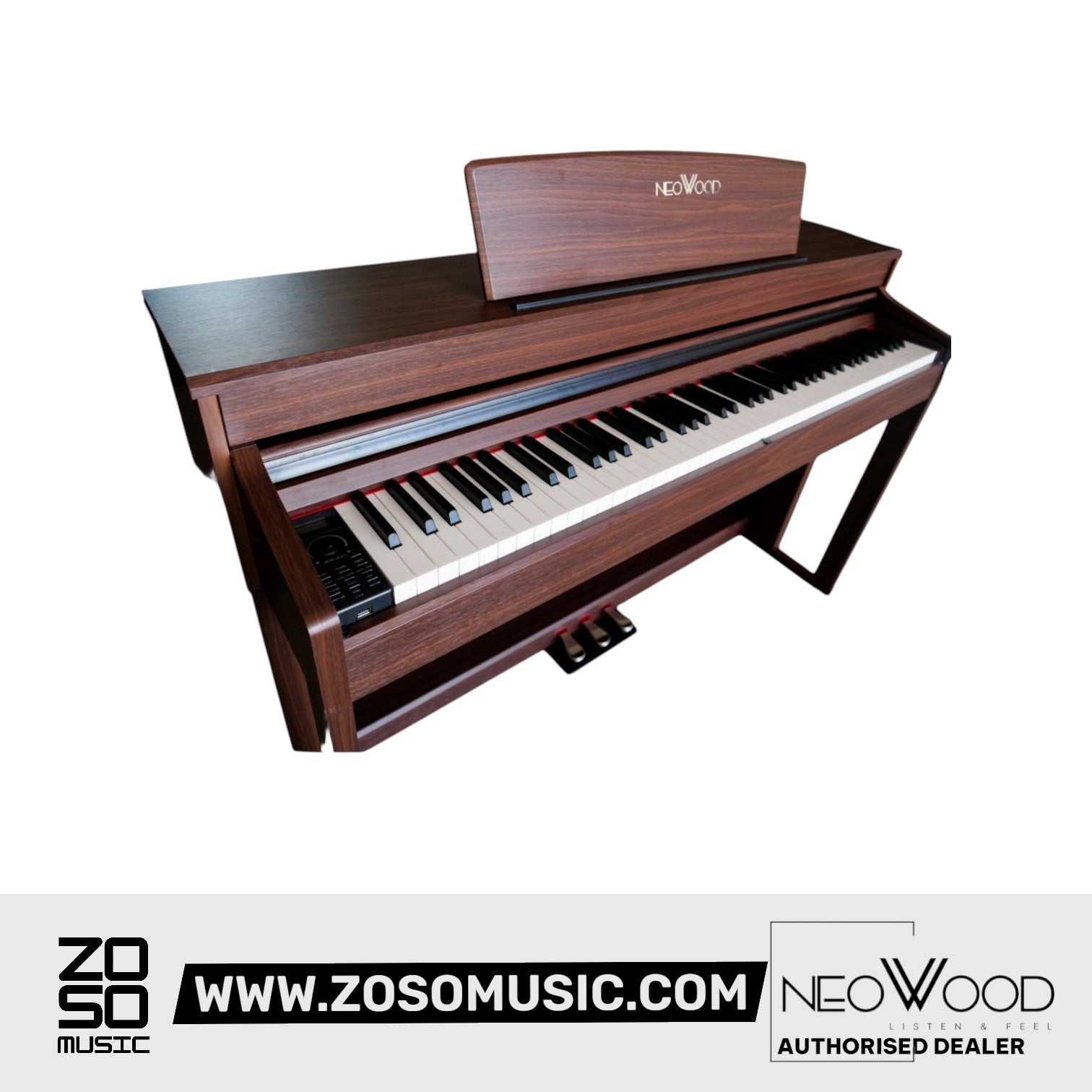 Neowood DP100 88Keys Digital Piano Rosewood |  NEOWOOD |  PIANO-DIGITAL |  Zoso Music