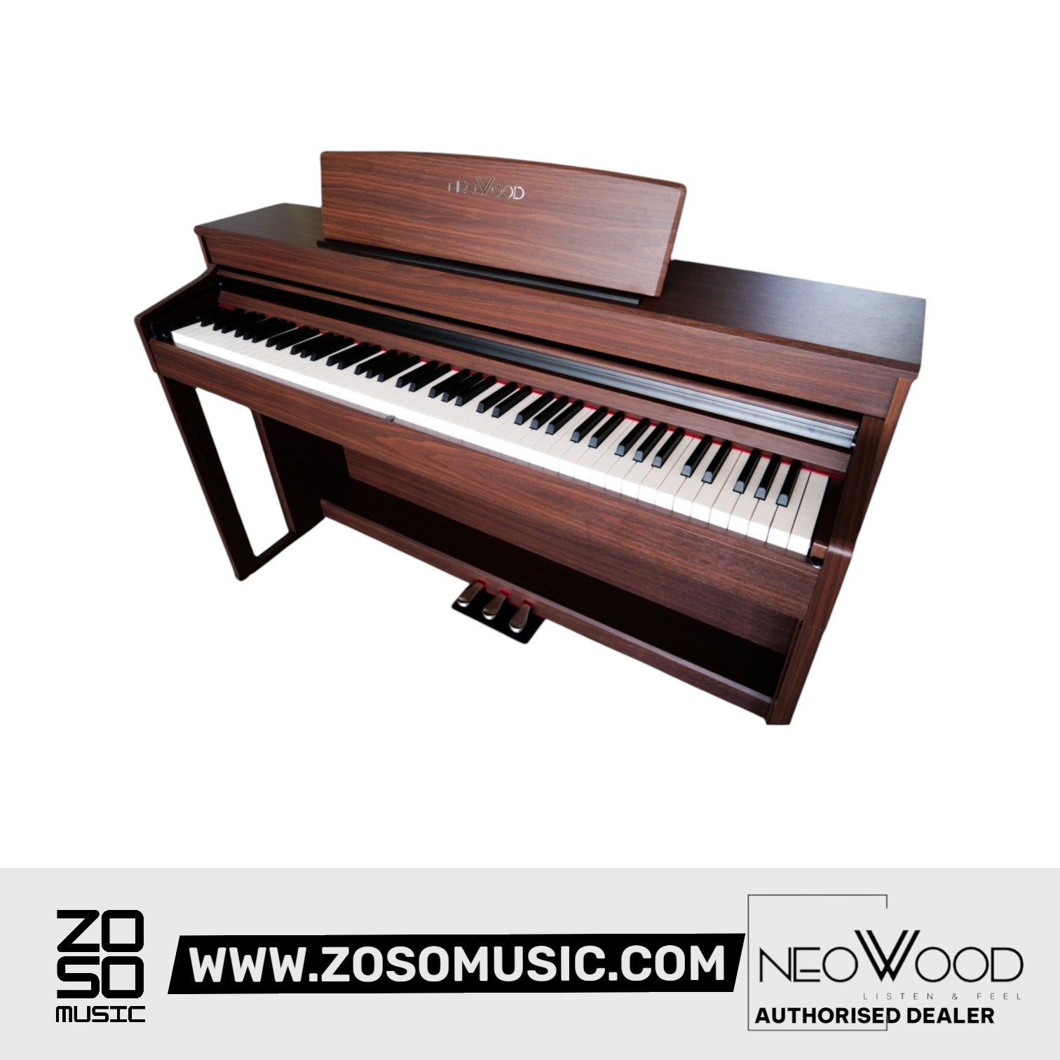 Neowood DP100 88Keys Digital Piano Rosewood |  NEOWOOD |  PIANO-DIGITAL |  Zoso Music