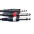 Stagg SYC1/MPSB2P E Y Cable, Mini Jack to 2x Jack - 1m - Zoso Music