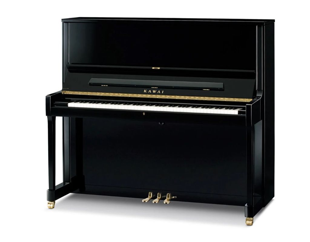 Kawai K-600 [Made In Japan] Professional Acoustic Upright Piano - Ebony Polish