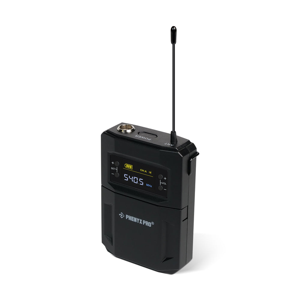 Phenyx Pro Best Budget Wireless PTU-5200-2H2B 4-Channel Wireless Mic Set