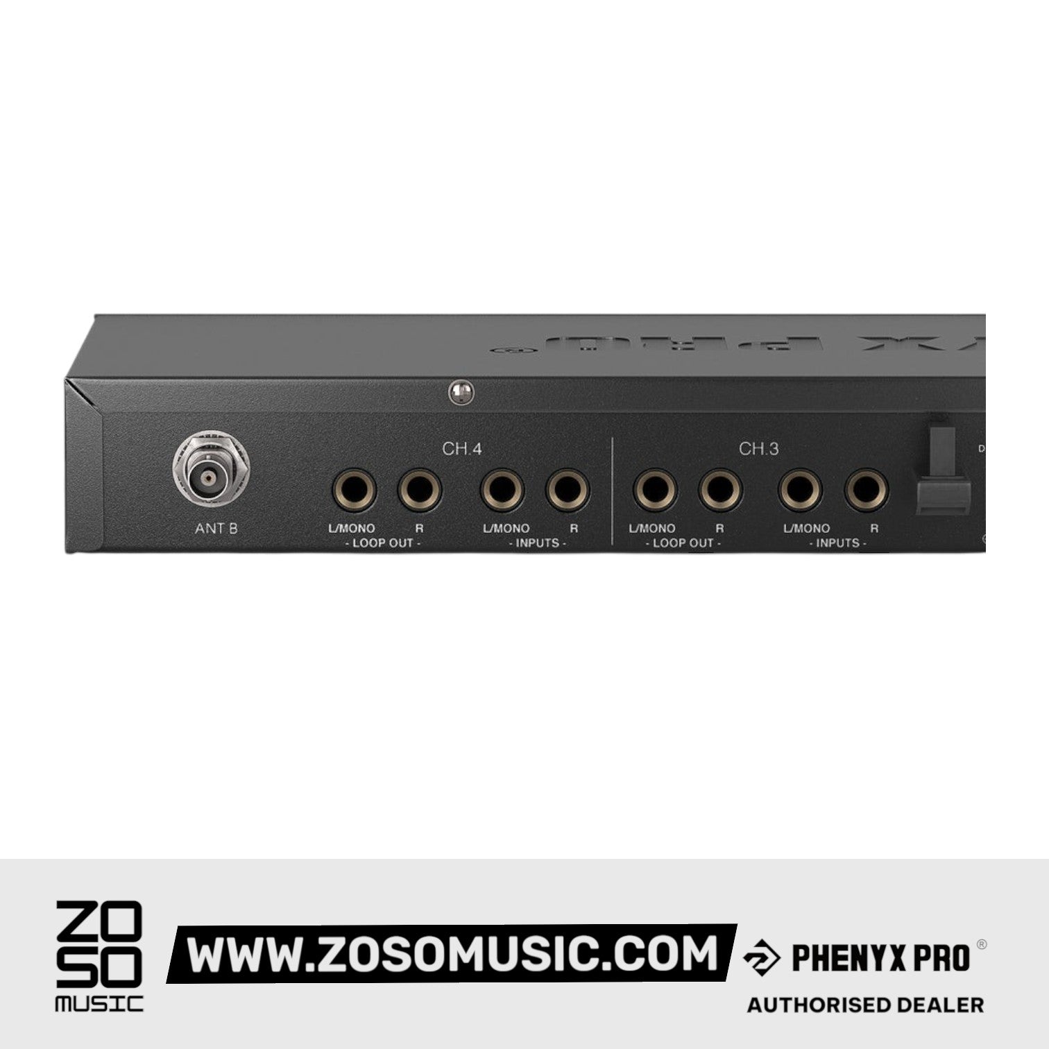Phenyx Pro PTM-33-4B UHF Mono Wireless In-Ear Monitor System with 4 Bodypacks |  PHENYX PRO |  WIRELESS-ANTENNA |  Zoso Music