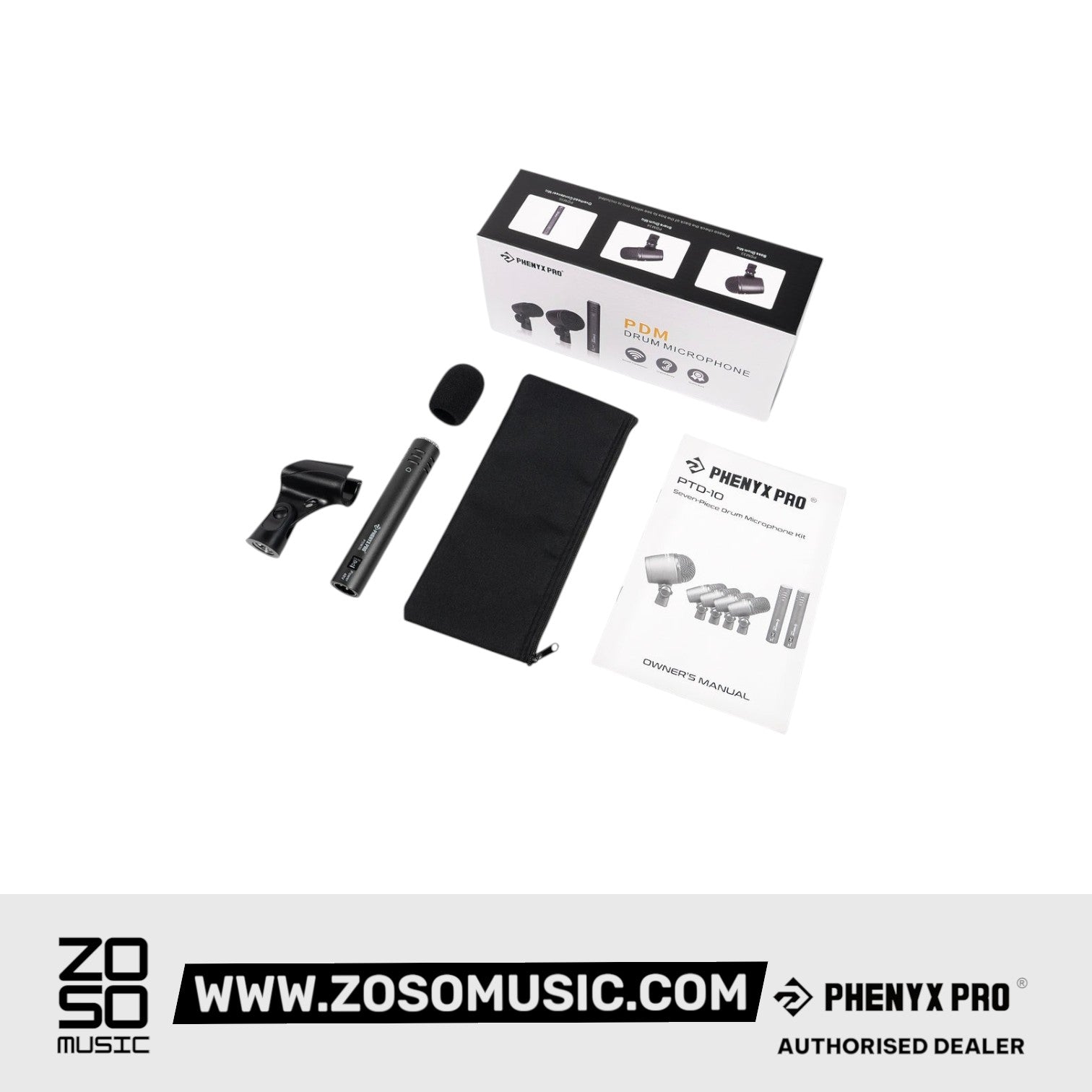 Phenyx Pro PDM35 Overhead Condenser Mic w/ Super-Cardioid Pattern Microphone |  PHENYX PRO |  MICROPHONE-CONDENSER |  Zoso Music