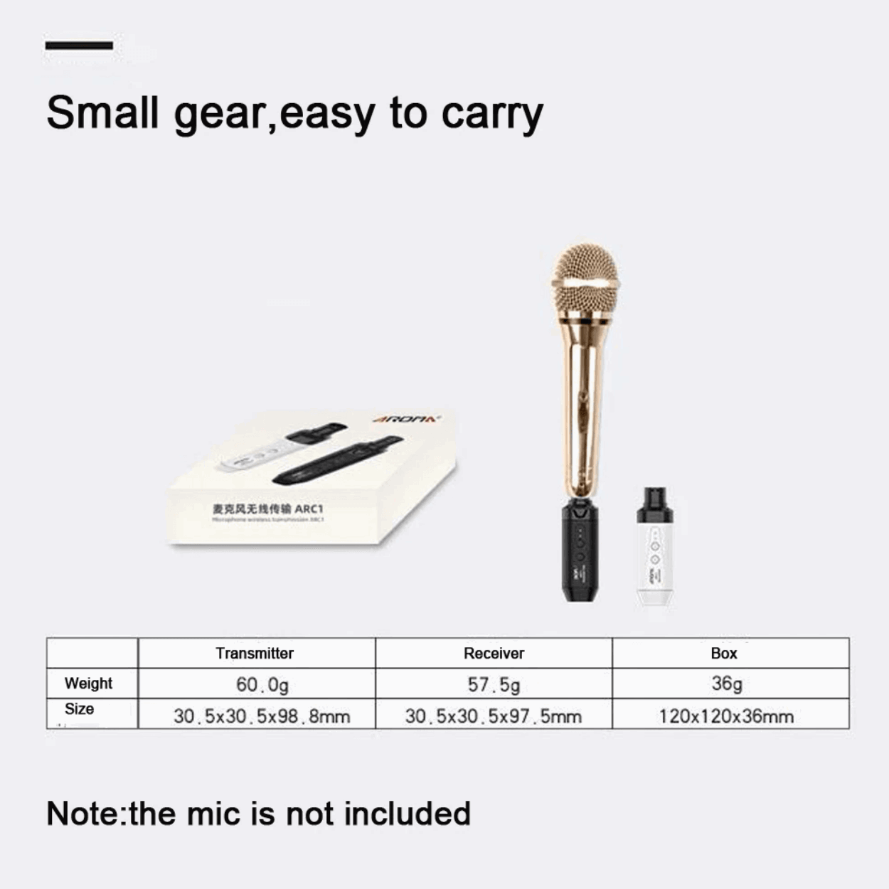 Aroma ARC1 5.8GHZ Wireless Mic Transmission System | AROMA , Zoso Music