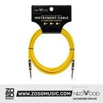 Neowood AMO001 3 & 6 Meter QTR-QTR Instrument Cable Yellow |  NEOWOOD |  CABLES |  Zoso Music