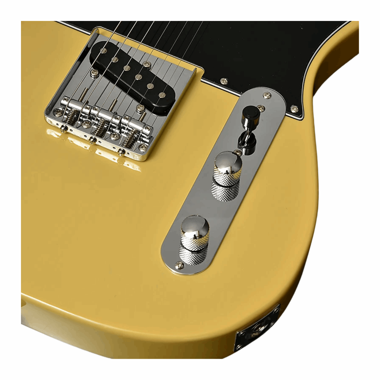 Bacchus Bte-1-rsm/m-bbd Universe Series Roasted Maple Electric Guitar, Butterscotch Blonde With Bag