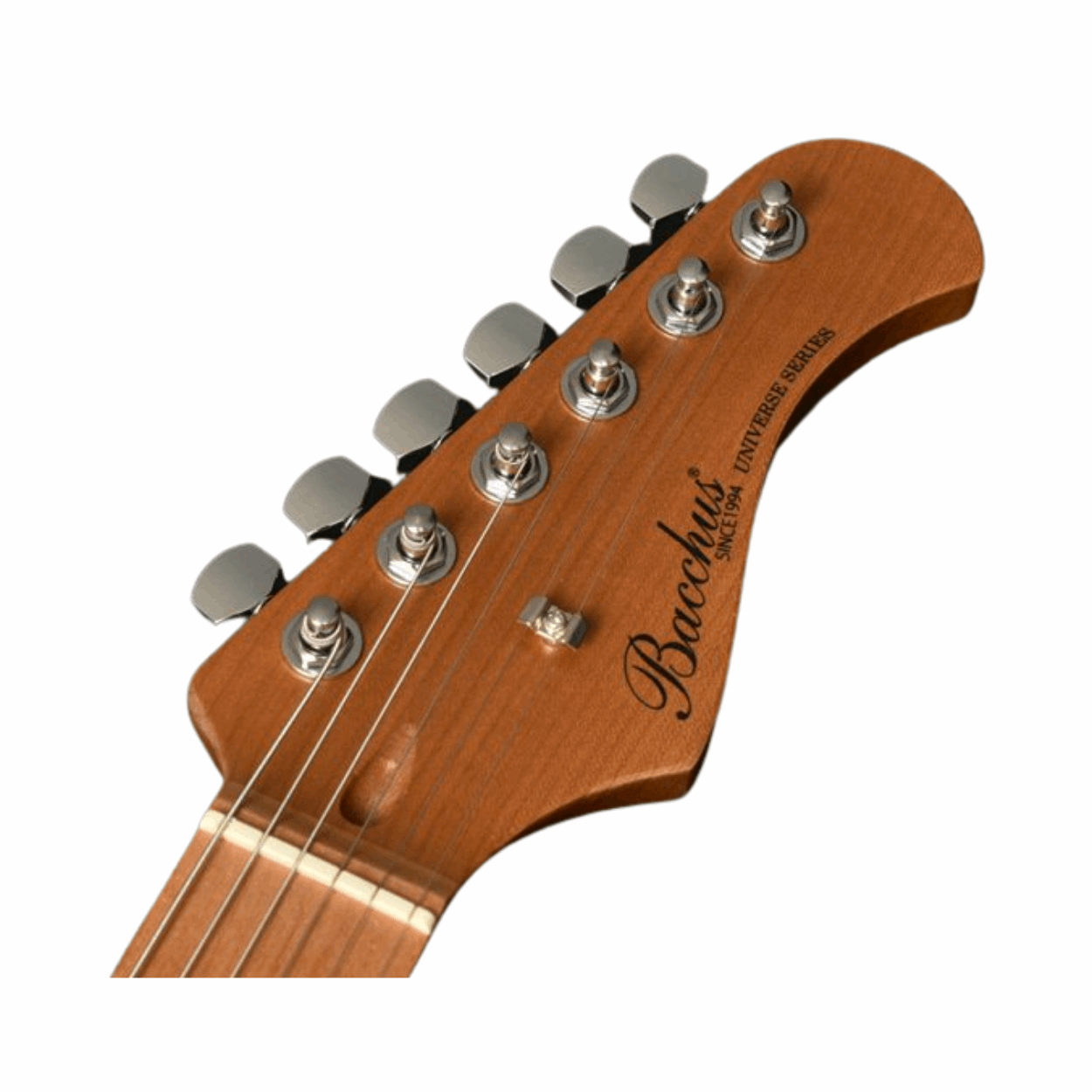 Bacchus Bst-2-rsm/m-car Universe Series Roasted Maple Electric Guitar, Candy Apple Red With Bag